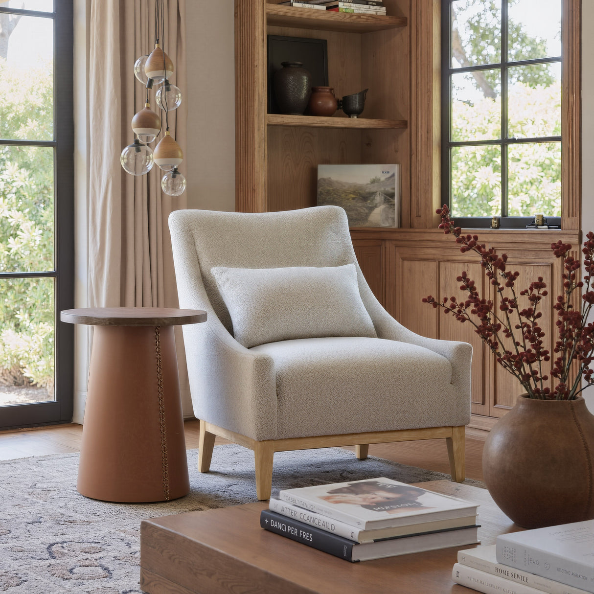 Velun Ivory Accent Chair by Zuomod at Eve Furniture