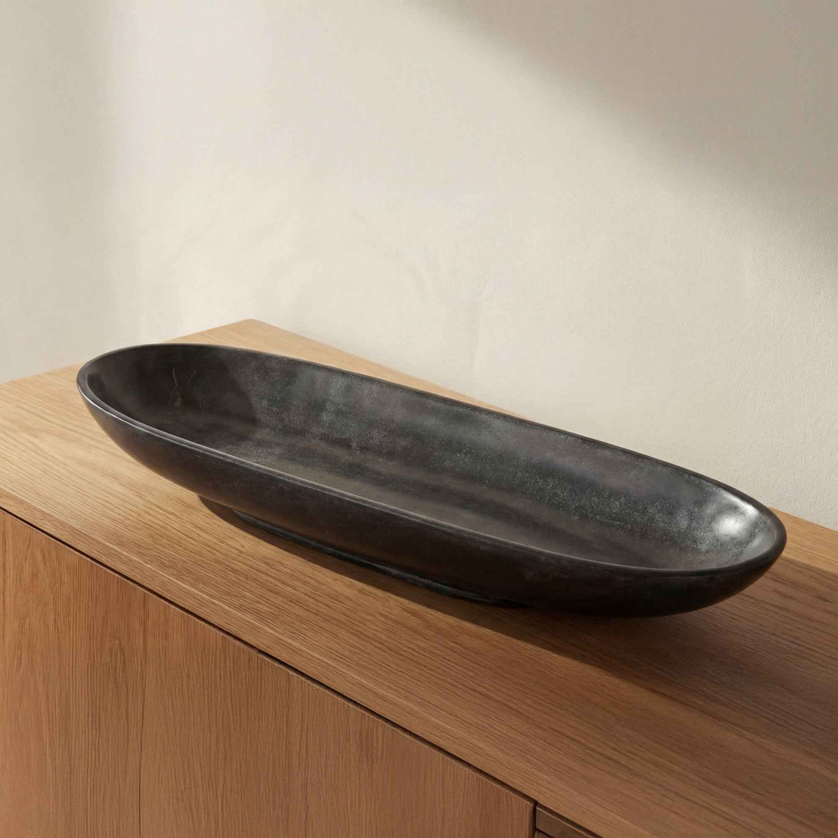 Venetia Black Marble Tray by Moe's Home at Eve Furniture