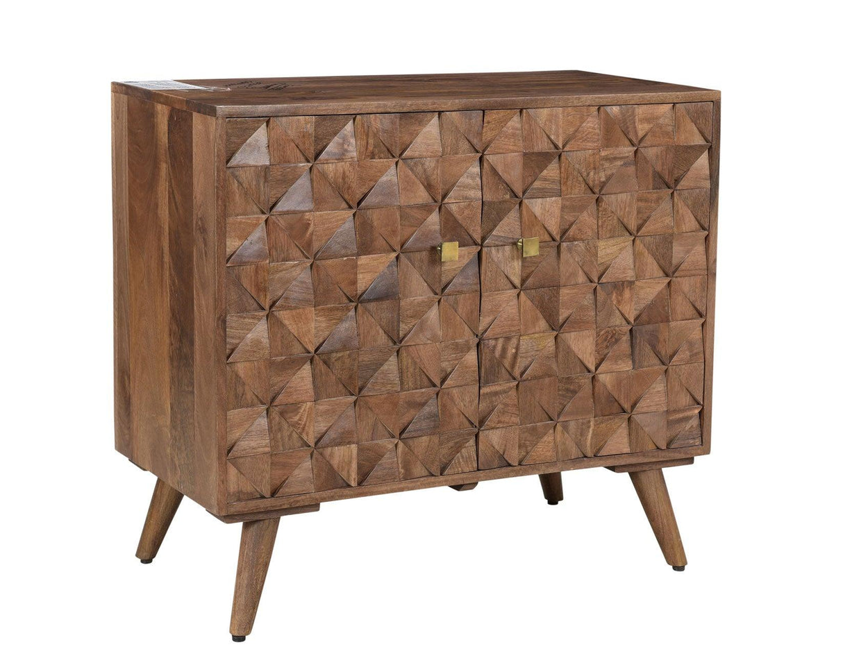 Veneto Matte Walnut Accent Cabinet by Steve Silver at Eve Furniture