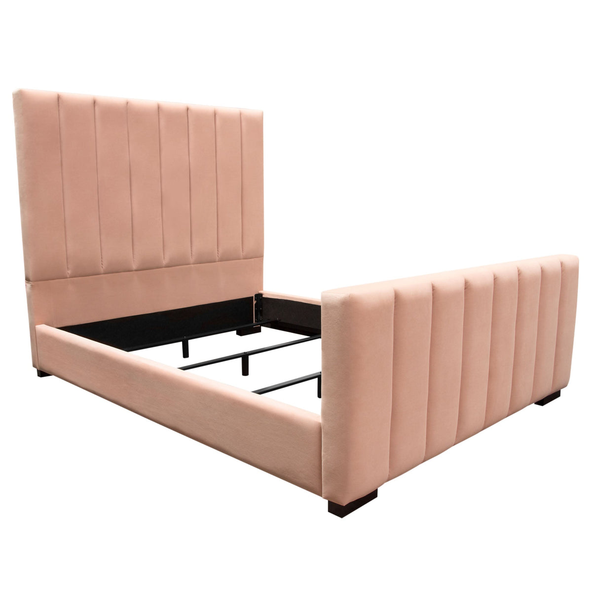 Venus Blush Pink Eastern King Bed by Diamond Sofa at Eve Furniture