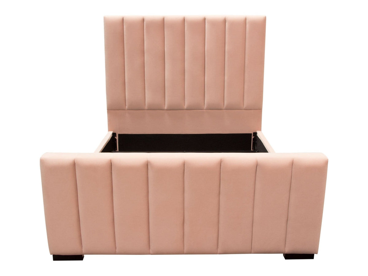 Venus Blush Pink Eastern King Bed by Diamond Sofa at Eve Furniture