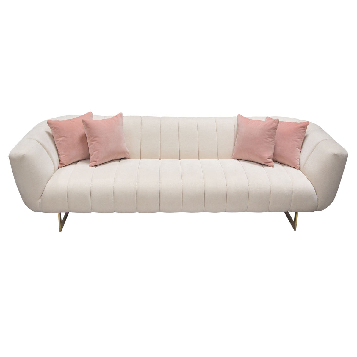 Venus Cream Fabric Sofa by Diamond Sofa at Eve Furniture