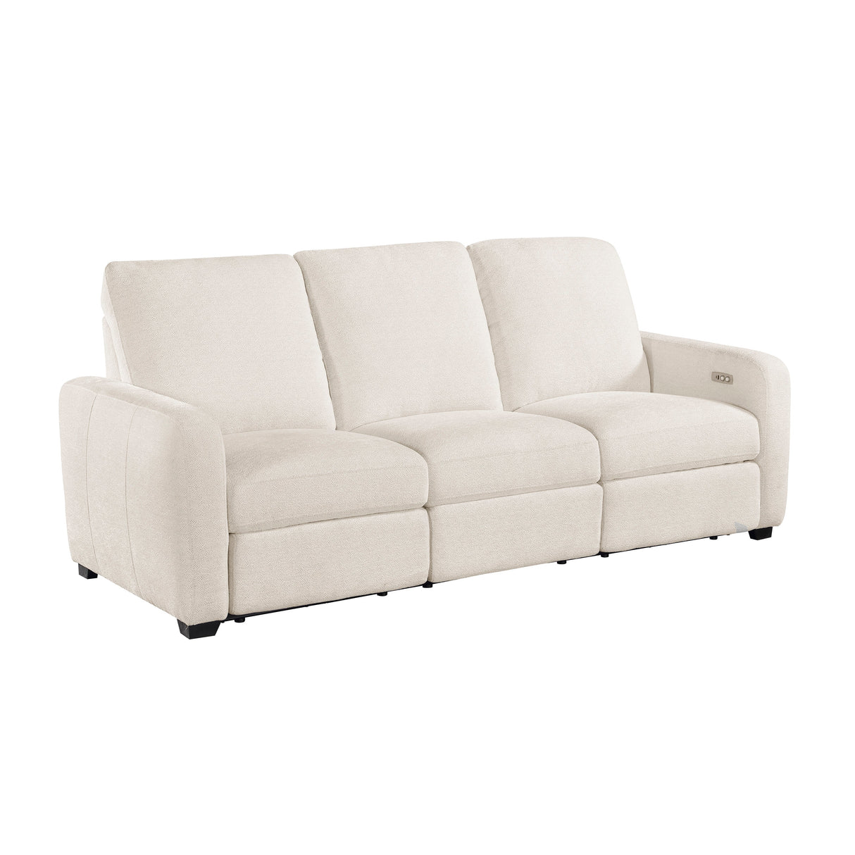 Vera Beige Power Double Reclining Sofa and Loveseat by Homelegance at Eve Furniture