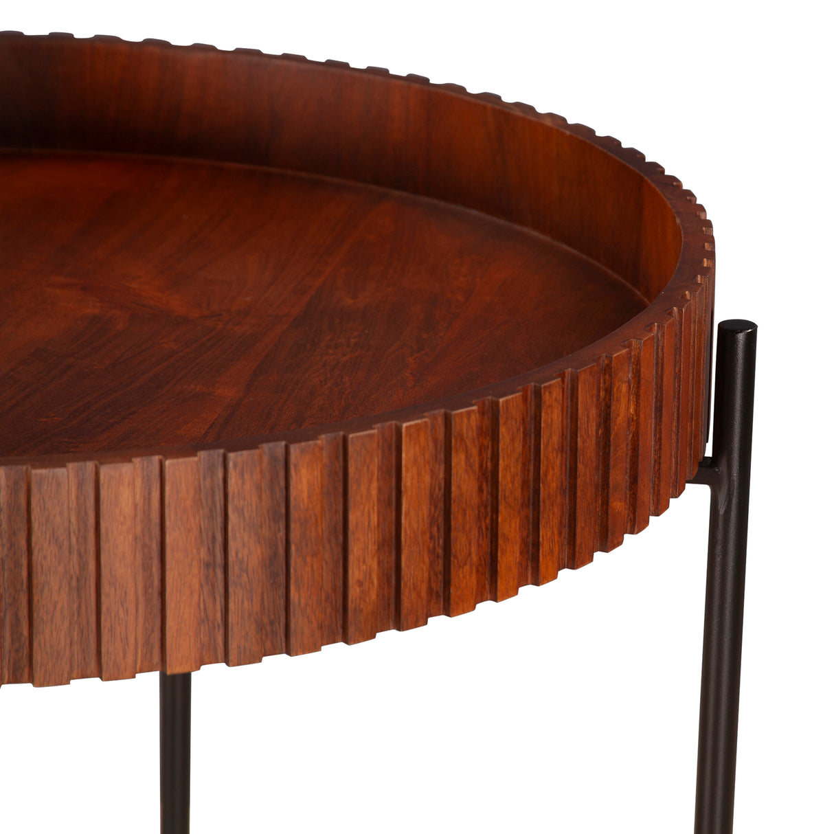 Verbania 29" Nesting Tray Tables in Pecan Brown by Home Trends & Design at Eve Furniture