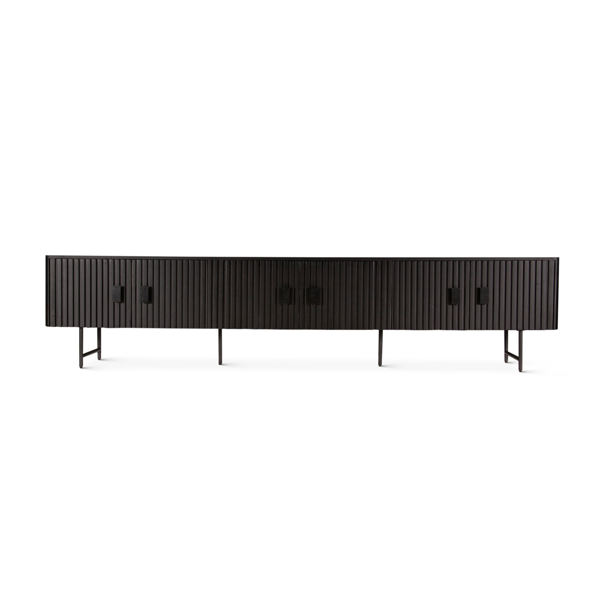 Verbania 98" Media Cabinet in Matte Black by Home Trends & Design at Eve Furniture