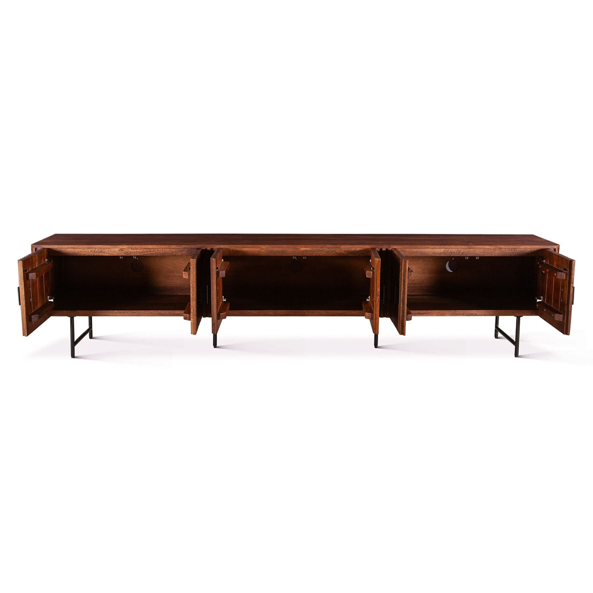 Verbania 98" Media Cabinet in Pecan Brown by Home Trends & Design at Eve Furniture