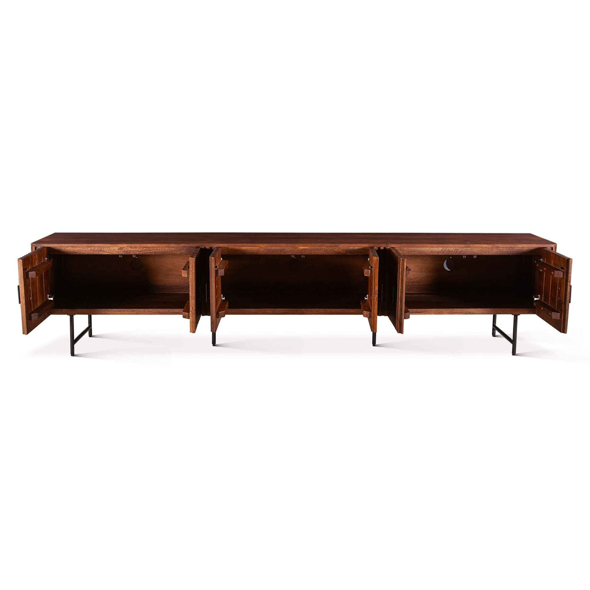 Verbania 98" Media Cabinet in Pecan Brown by Home Trends & Design at Eve Furniture