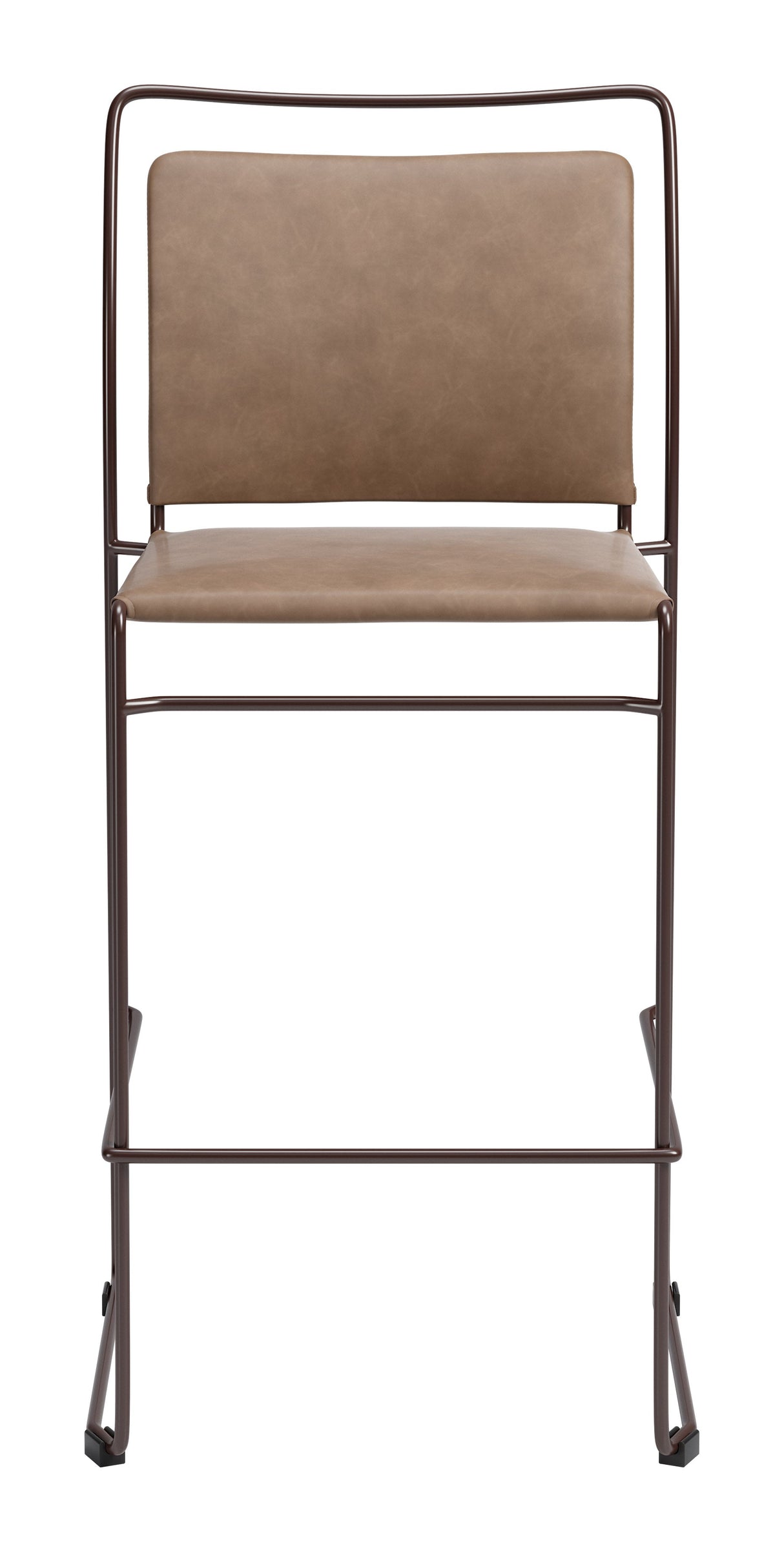 Verbena Brown Barstool (Set of 2) by Zuomod at Eve Furniture