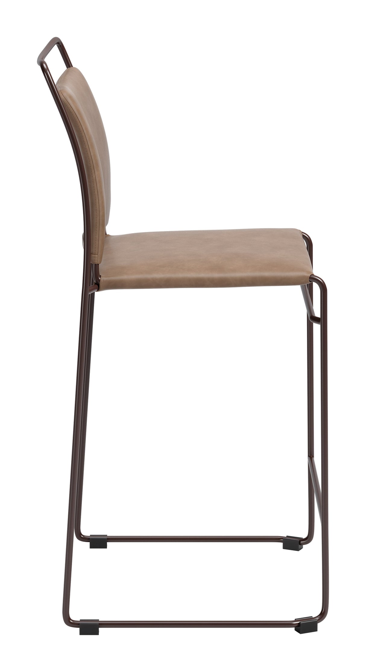 Verbena Brown Counter Stool (Set of 2) by Zuomod at Eve Furniture