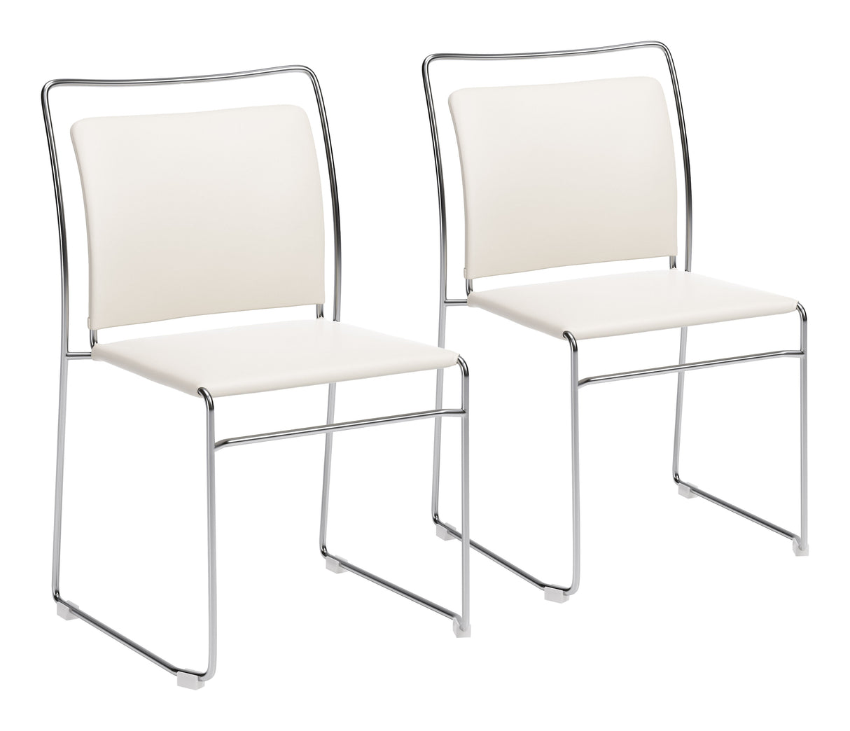 Verbena Cream Dining Chair (Set of 2) by Zuomod at Eve Furniture
