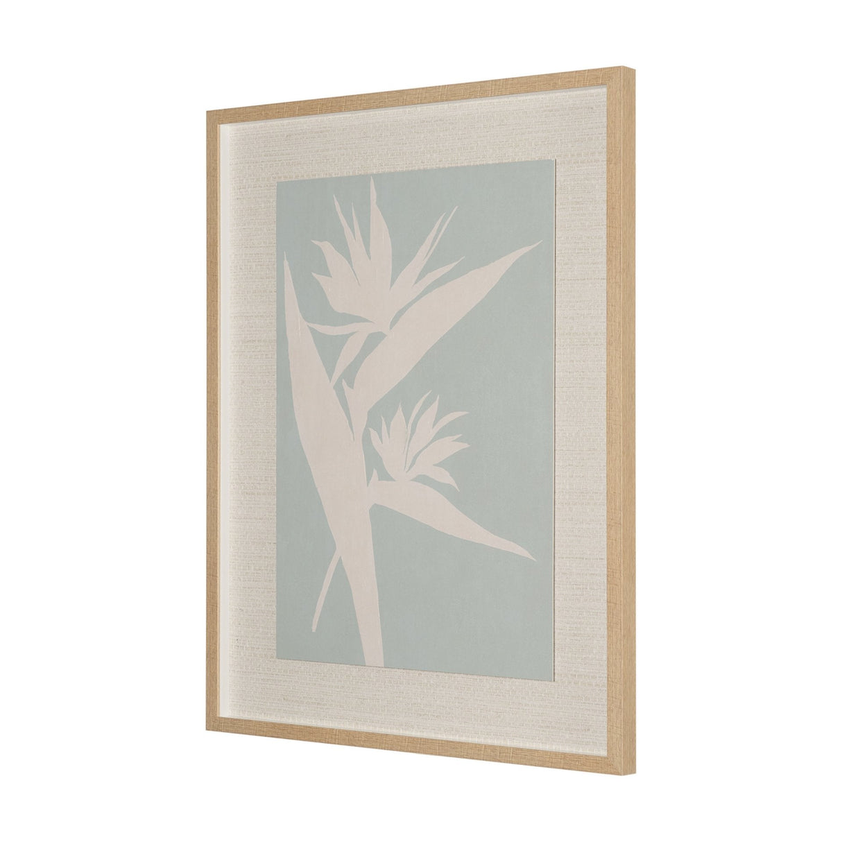 Verdant Silhouettes I by Hannah Dawson Hand Embelished Textured Framed Artwork Matted under Glass by Mercana at Eve Furniture