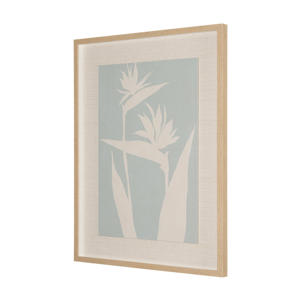 Verdant Silhouettes II by Hannah Dawson Hand Embelished Textured Framed Artwork Matted under Glass by Mercana at Eve Furniture