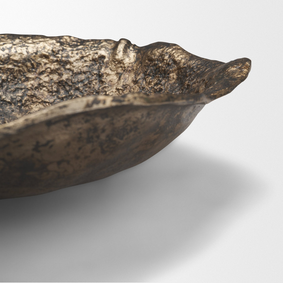 Verdant Small Antiqued Brass Metal Decorative Centerpiece Bowl by Mercana at Eve Furniture