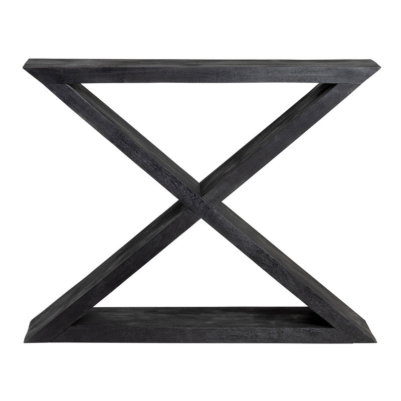 Veritas Black Console Table by Crestview at Eve Furniture