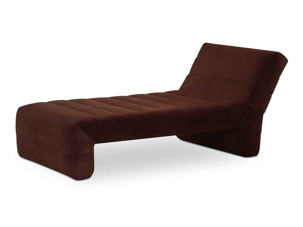 Verity Warm Brown Chaise