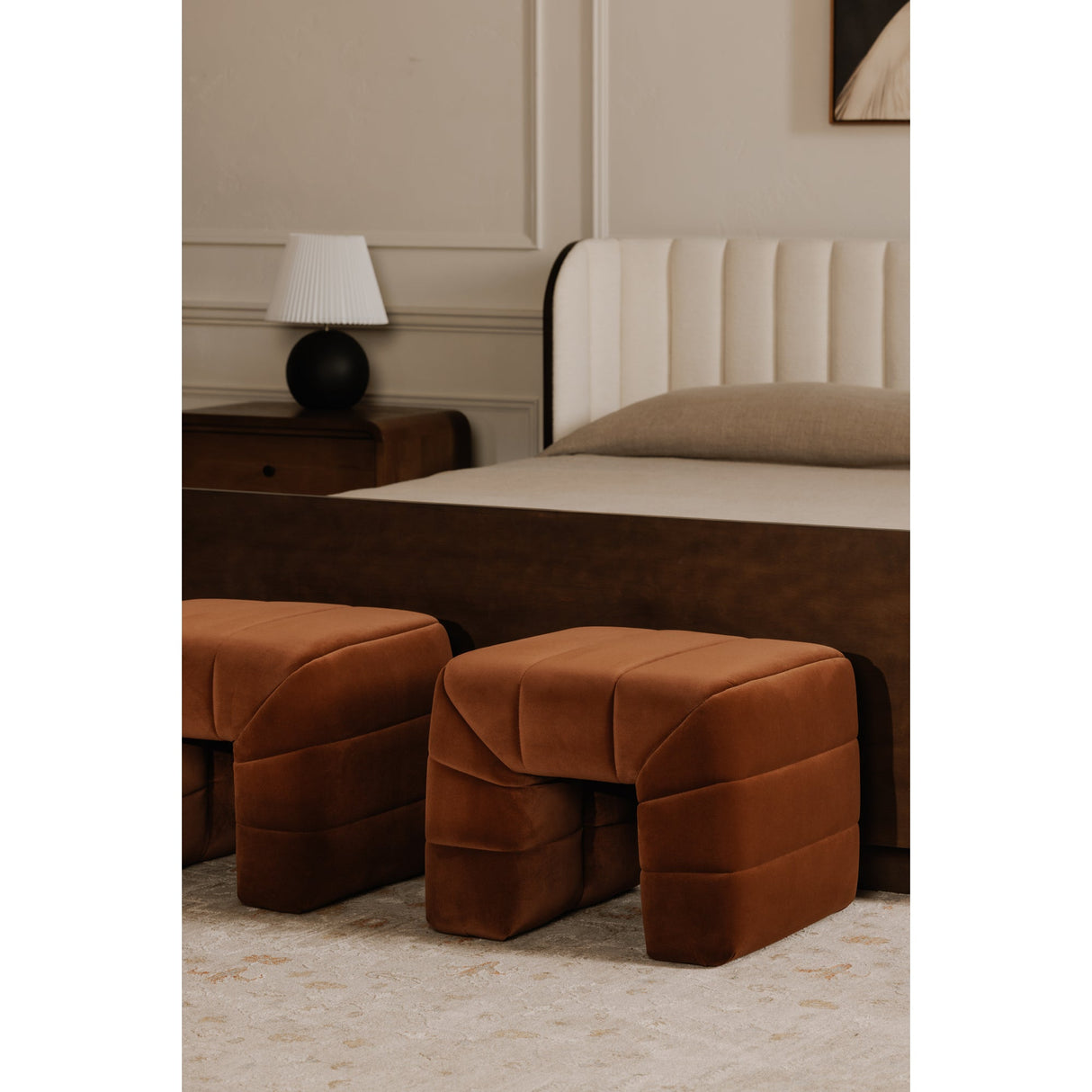 Verity Warm Brown Stool by MOES at Eve Furniture