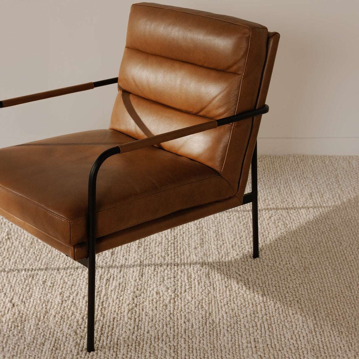 Verlaine Chestnut Brown Armchair by Moe's Home at Eve Furniture