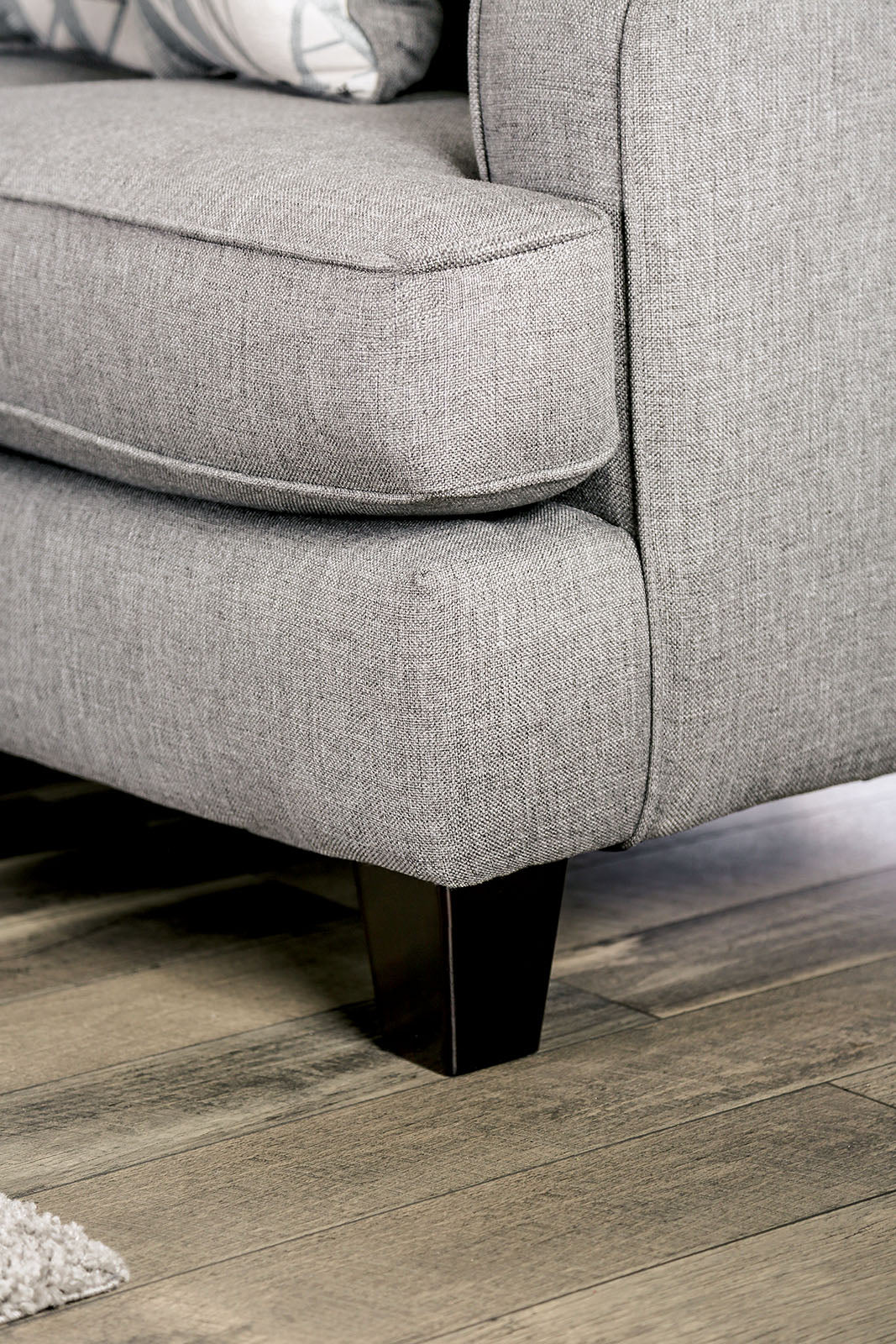 Verne Bluish Gray Sofa & Loveseat by Furniture of America at Eve Furniture