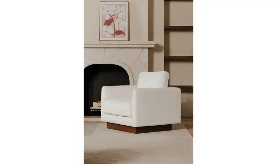 Vernon Accent Chair White by Moe's Home at Eve Furniture