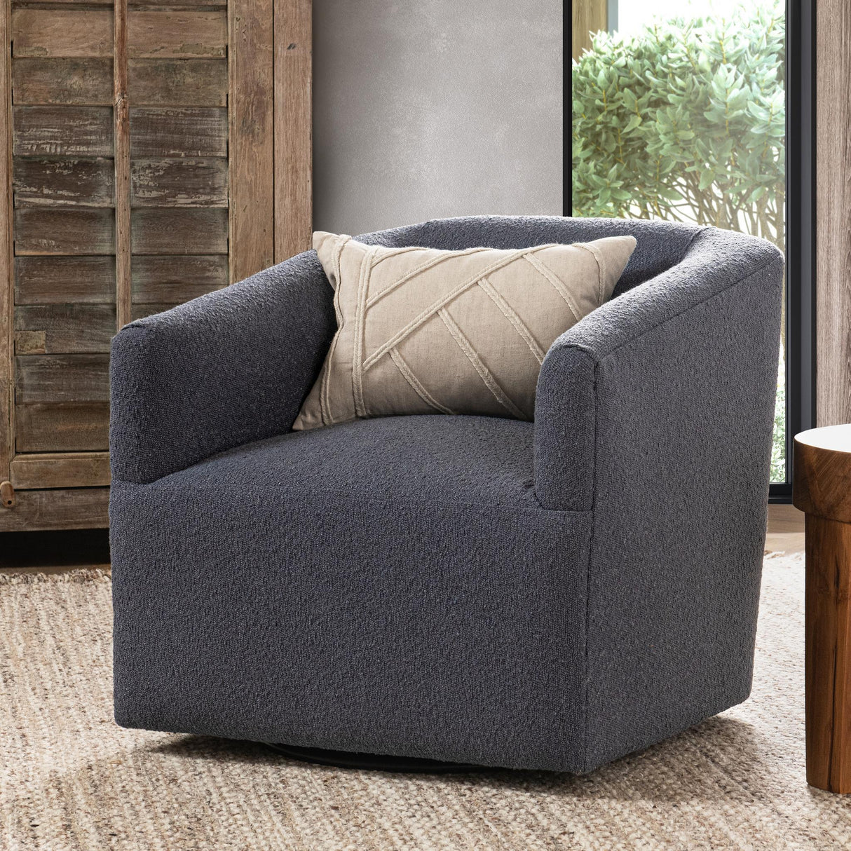 Vernon Green Swivel Chair by Classic Home at Eve Furniture