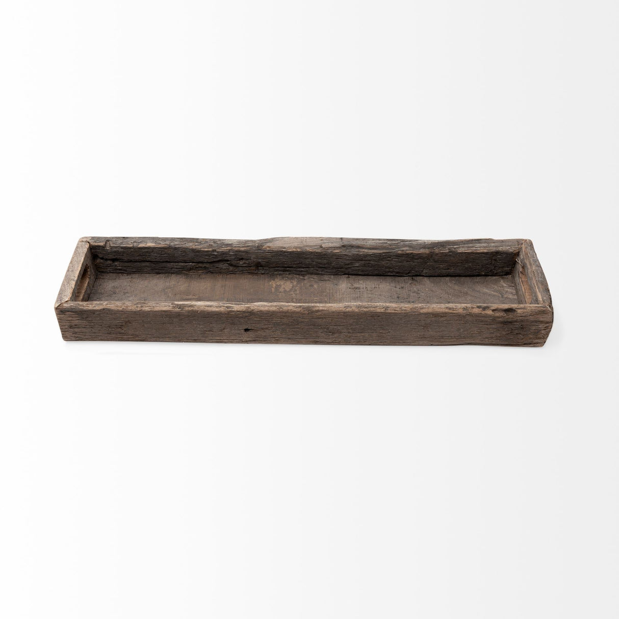 Vernon (Medium) 30L x 7W Brown Reclaimed Wood Tray by Mercana at Eve Furniture