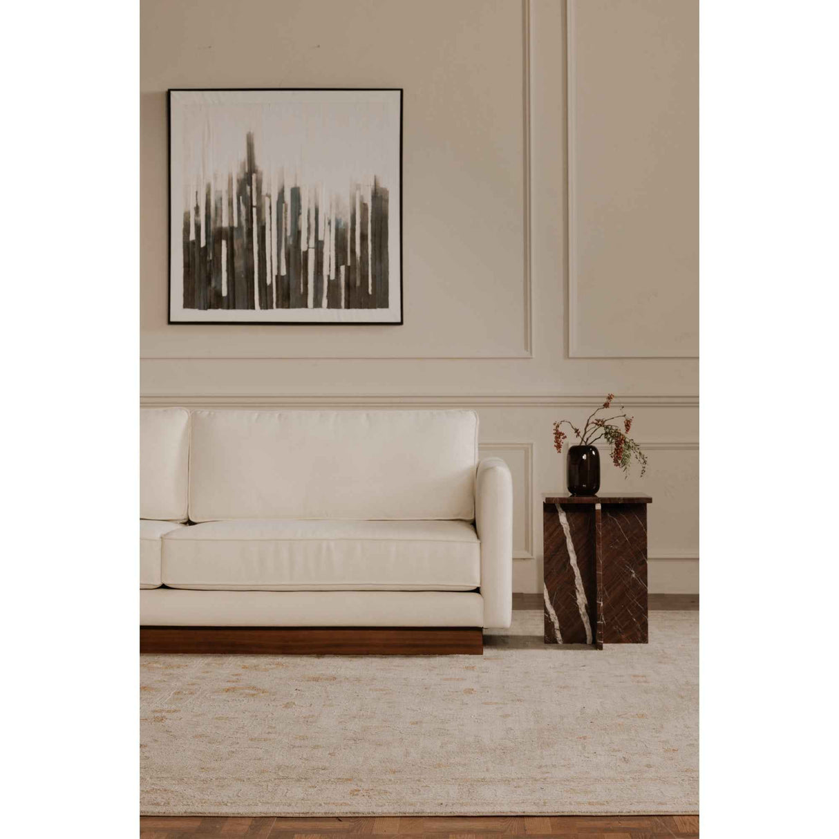 Vernon White Sofa