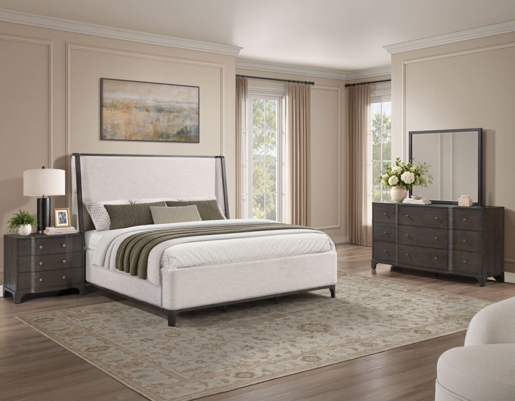 Verona Brown King 4-Piece Bedroom Set