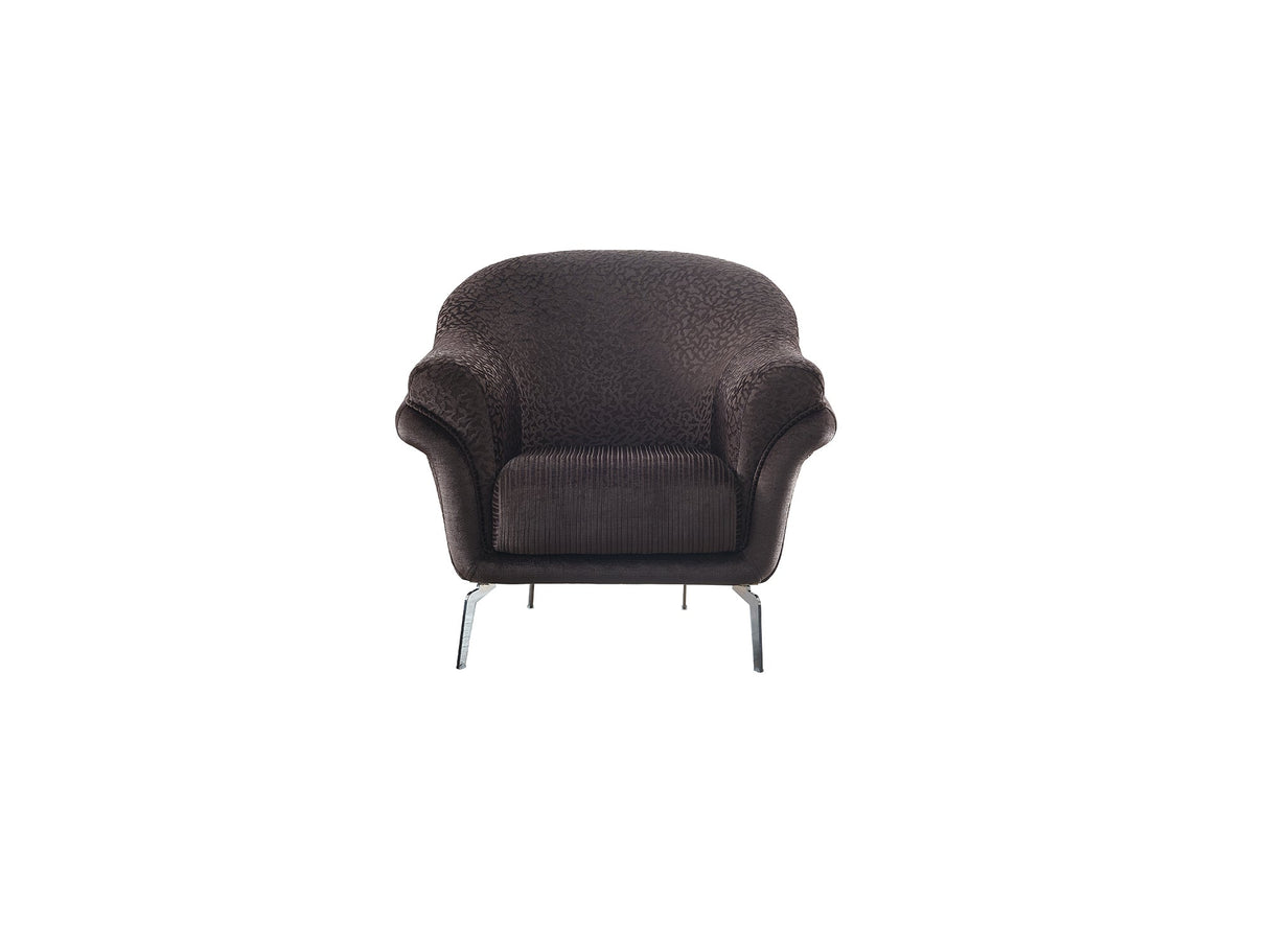 Versace 3-pieces (Sofa & Loveseat & Chair) Livingroom Set in Dark Grey by Furnia at Eve Furniture
