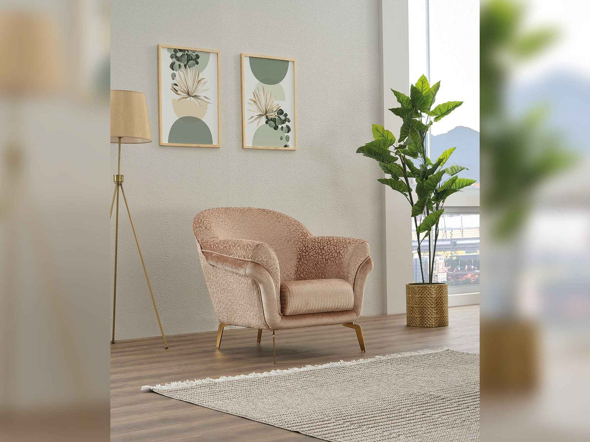 Versace Beige Chair by Furnia at Eve Furniture