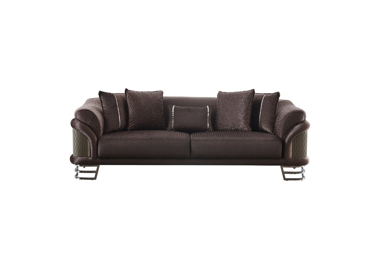 Versace Stationary Sofa Dark Grey by Furnia at Eve Furniture