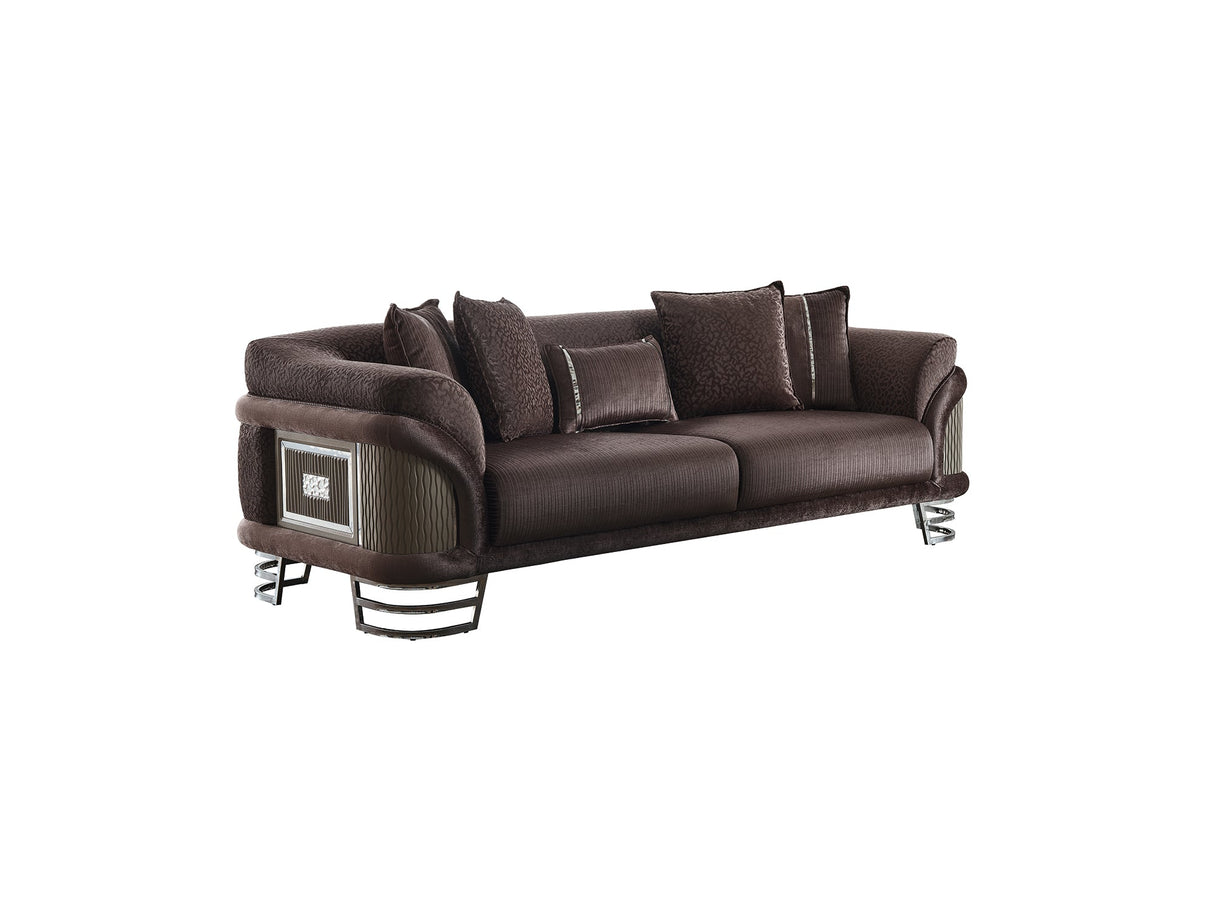 Versace Stationary Sofa Dark Grey by Furnia at Eve Furniture
