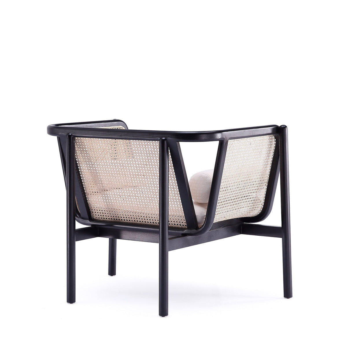 Versailles Accent Chair in Black, Natural Cane and Cream (set of 2) by Manhattan Comfort at Eve Furniture