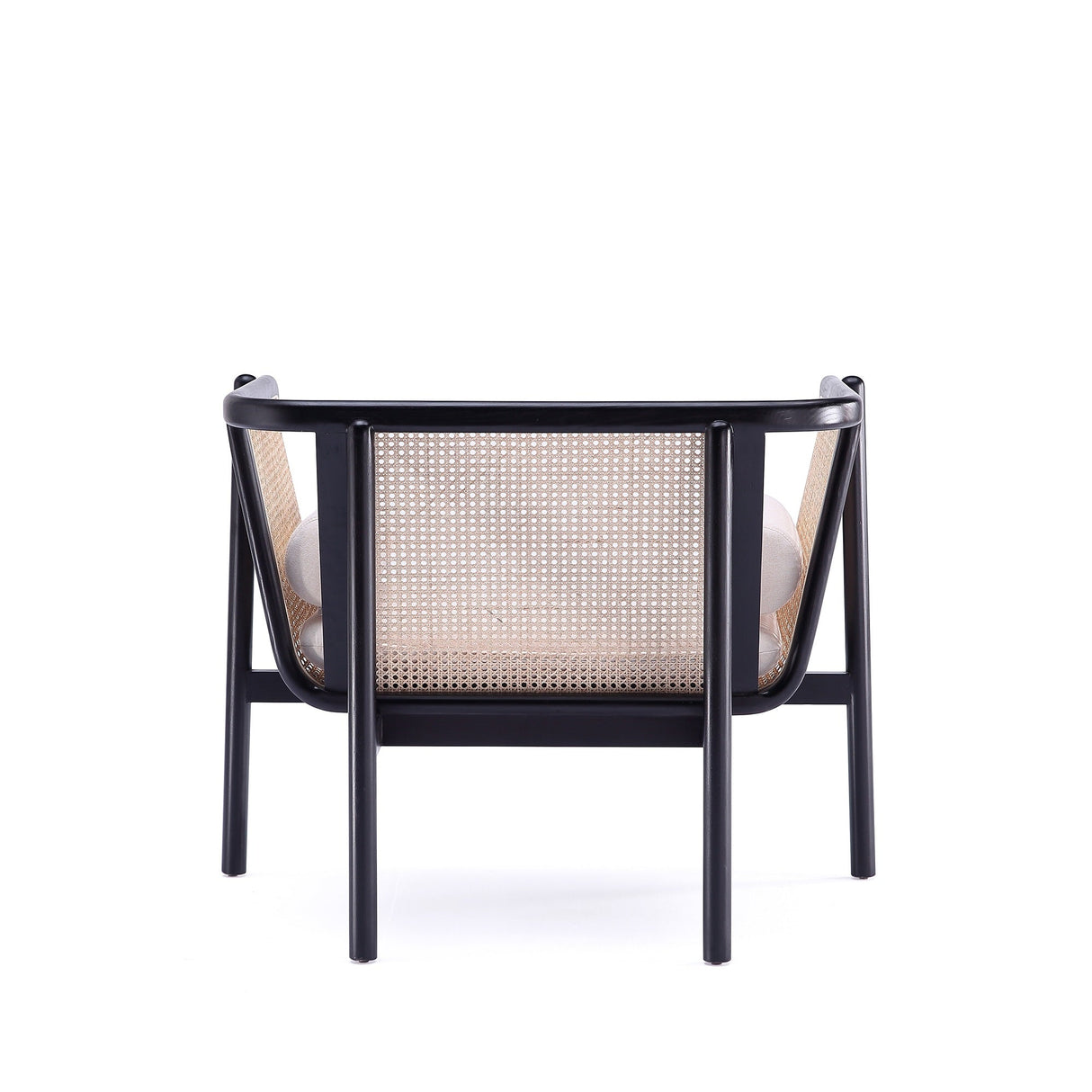 Versailles Accent Chair in Black, Natural Cane and Cream (set of 2) by Manhattan Comfort at Eve Furniture