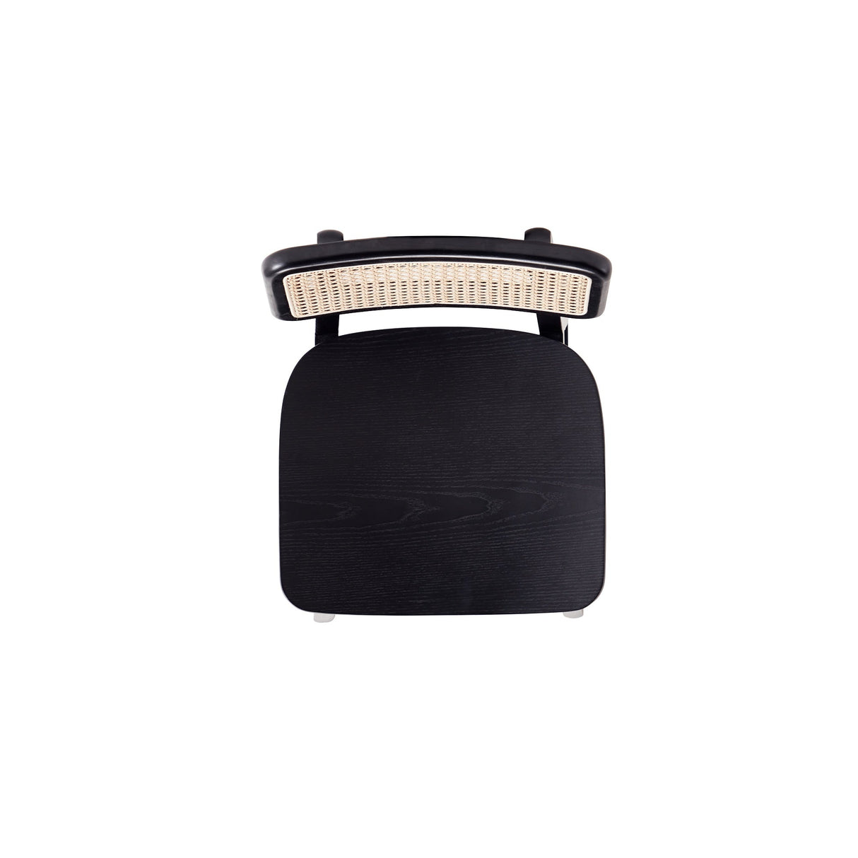 Versailles Counter Stool in Black and Natural Cane by Manhattan Comfort at Eve Furniture