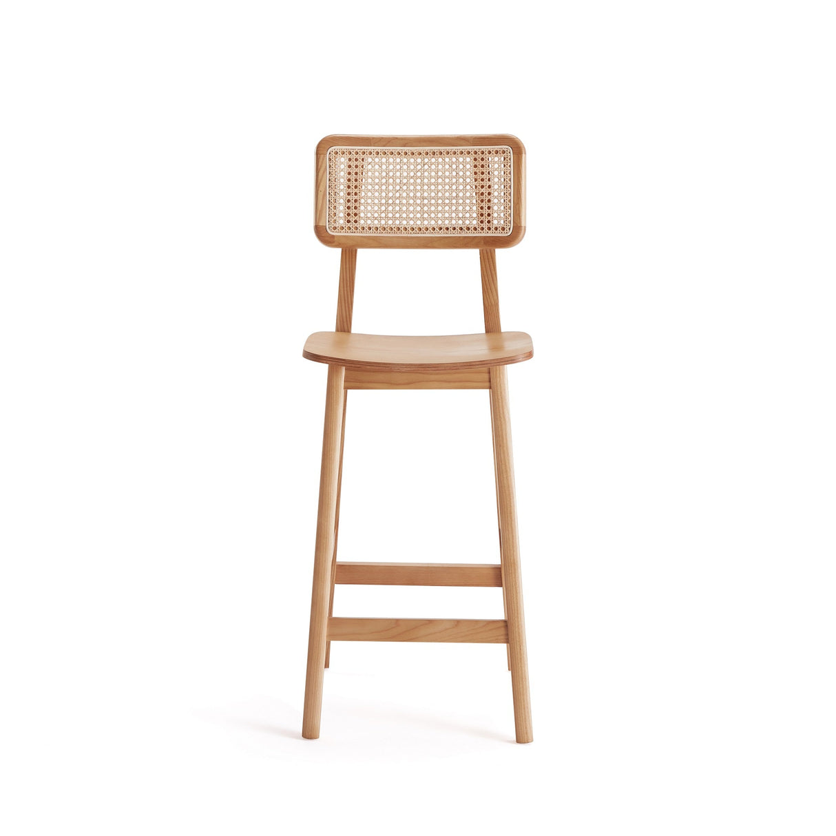 Versailles Counter Stool in Nature Cane by Manhattan Comfort at Eve Furniture