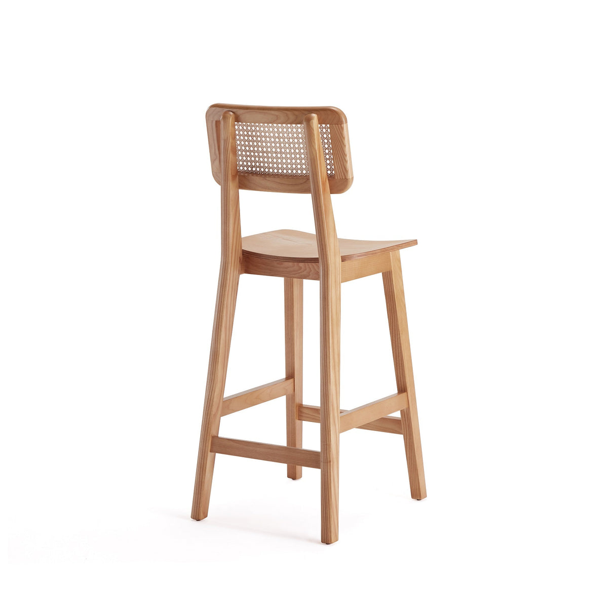 Versailles Counter Stool in Nature Cane by Manhattan Comfort at Eve Furniture