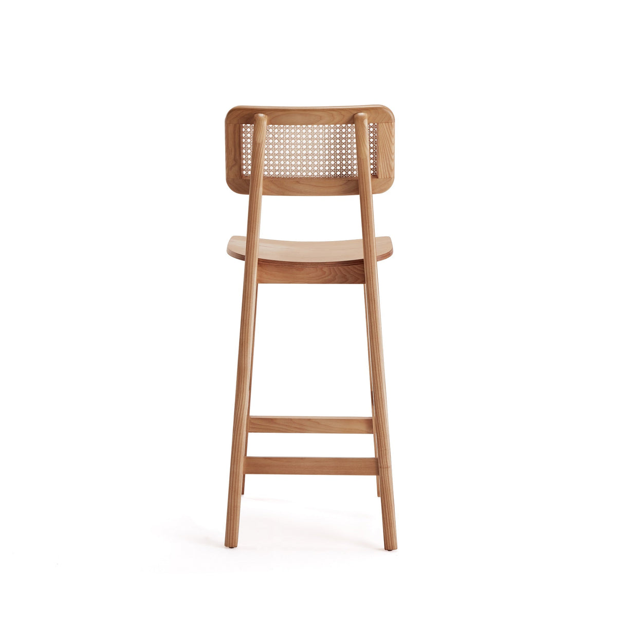 Versailles Counter Stool in Nature Cane by Manhattan Comfort at Eve Furniture