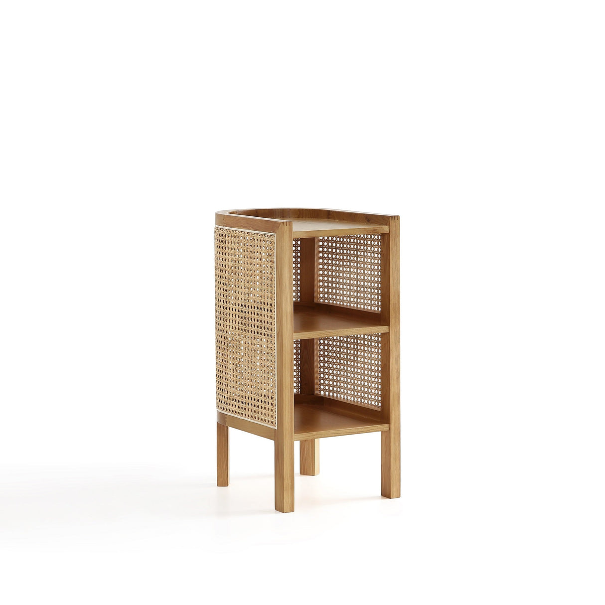 Versailles End Table in Nature Cane by Manhattan Comfort at Eve Furniture