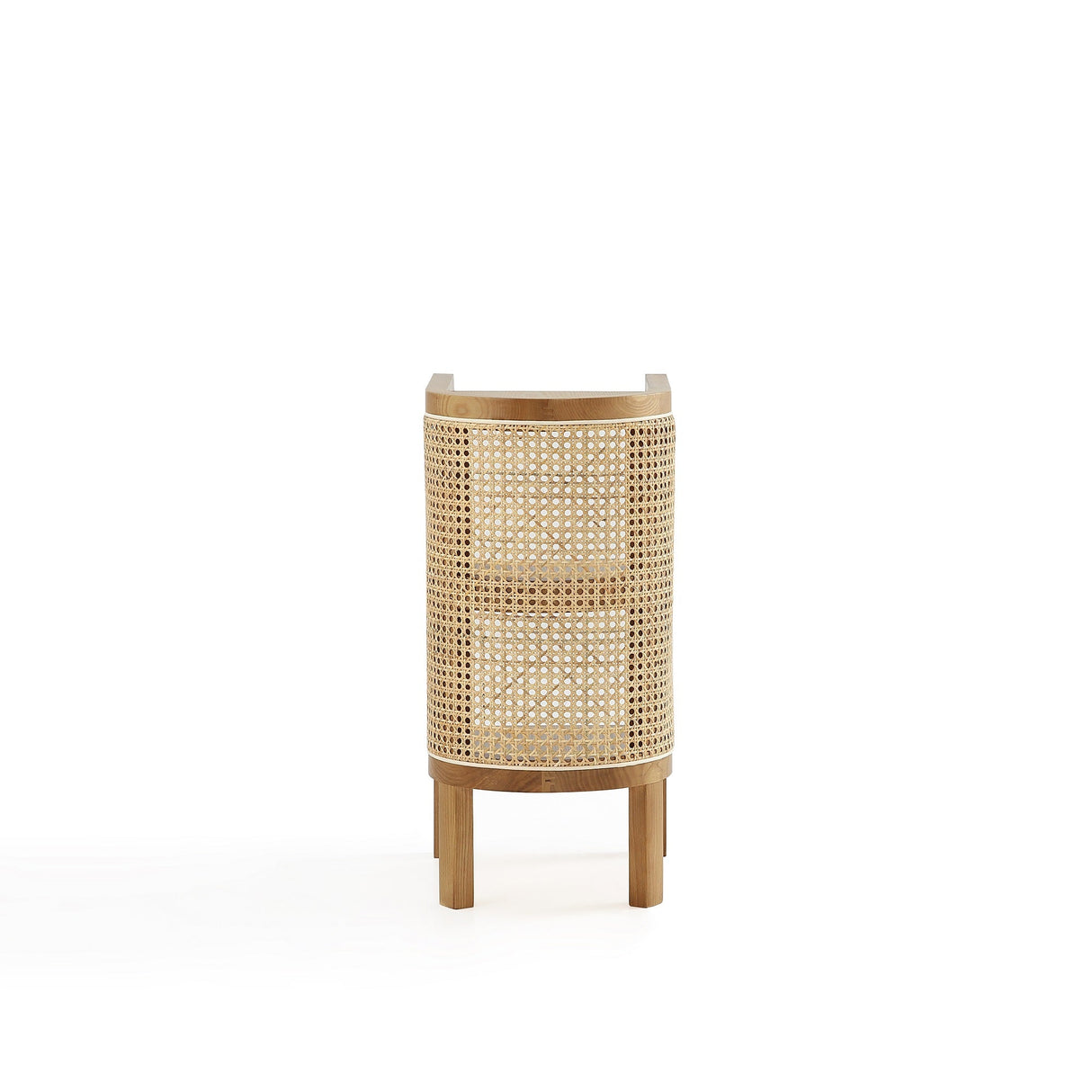 Versailles End Table in Nature Cane by Manhattan Comfort at Eve Furniture