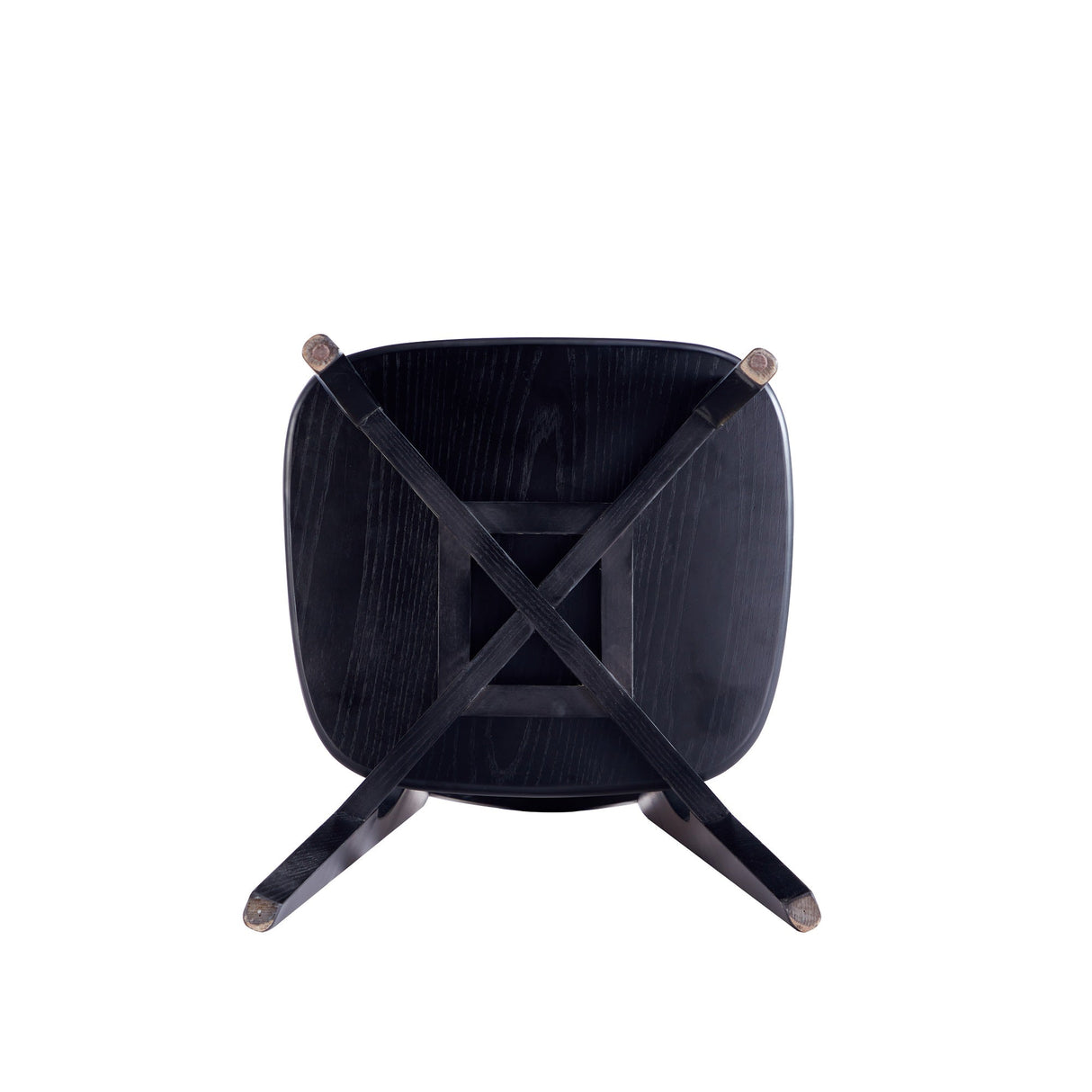 Versailles Round Dining Chair in Black and Natural Cane (set of 2) by Manhattan Comfort at Eve Furniture