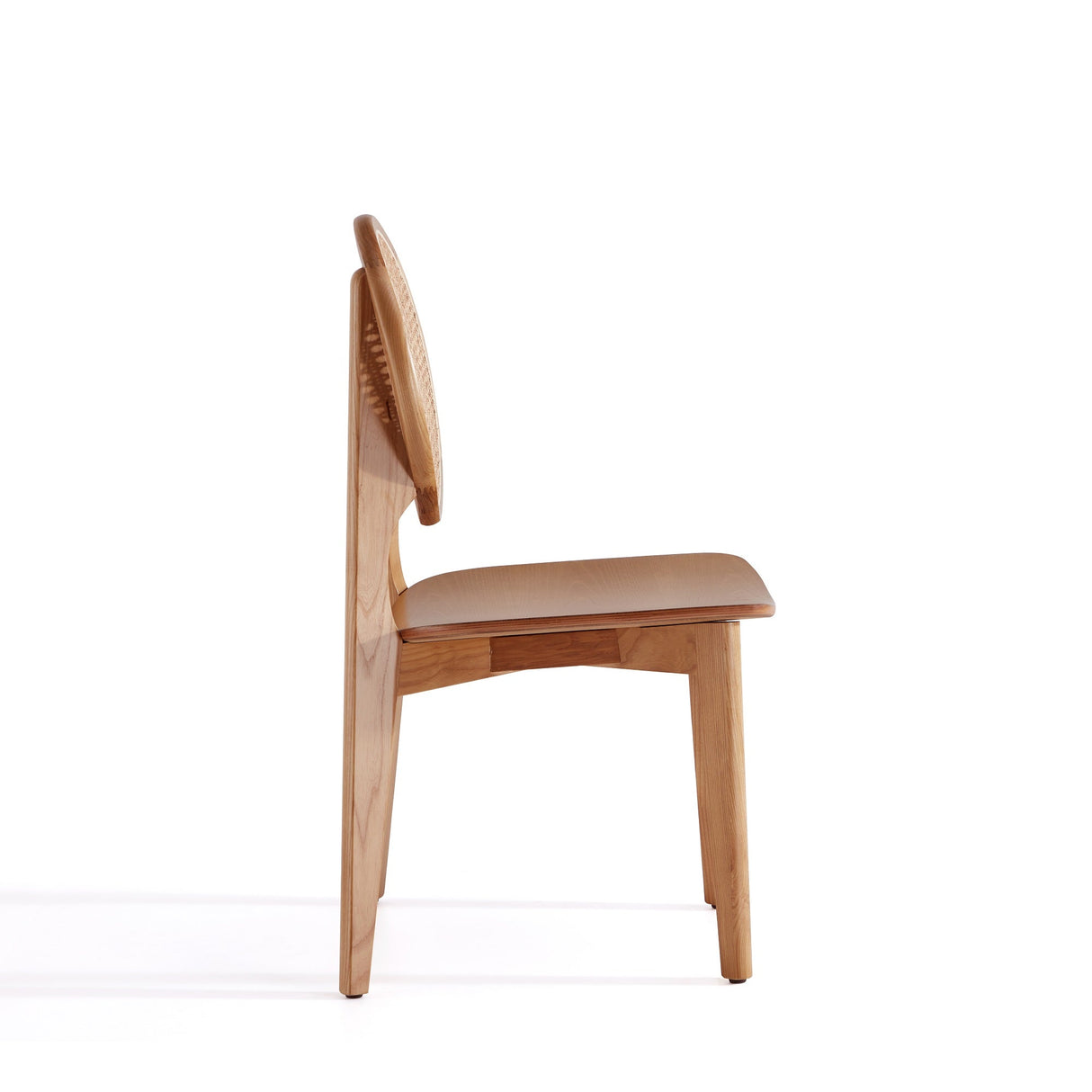 Versailles Round Dining Chair in Nature Cane (set of 2) by Manhattan Comfort at Eve Furniture