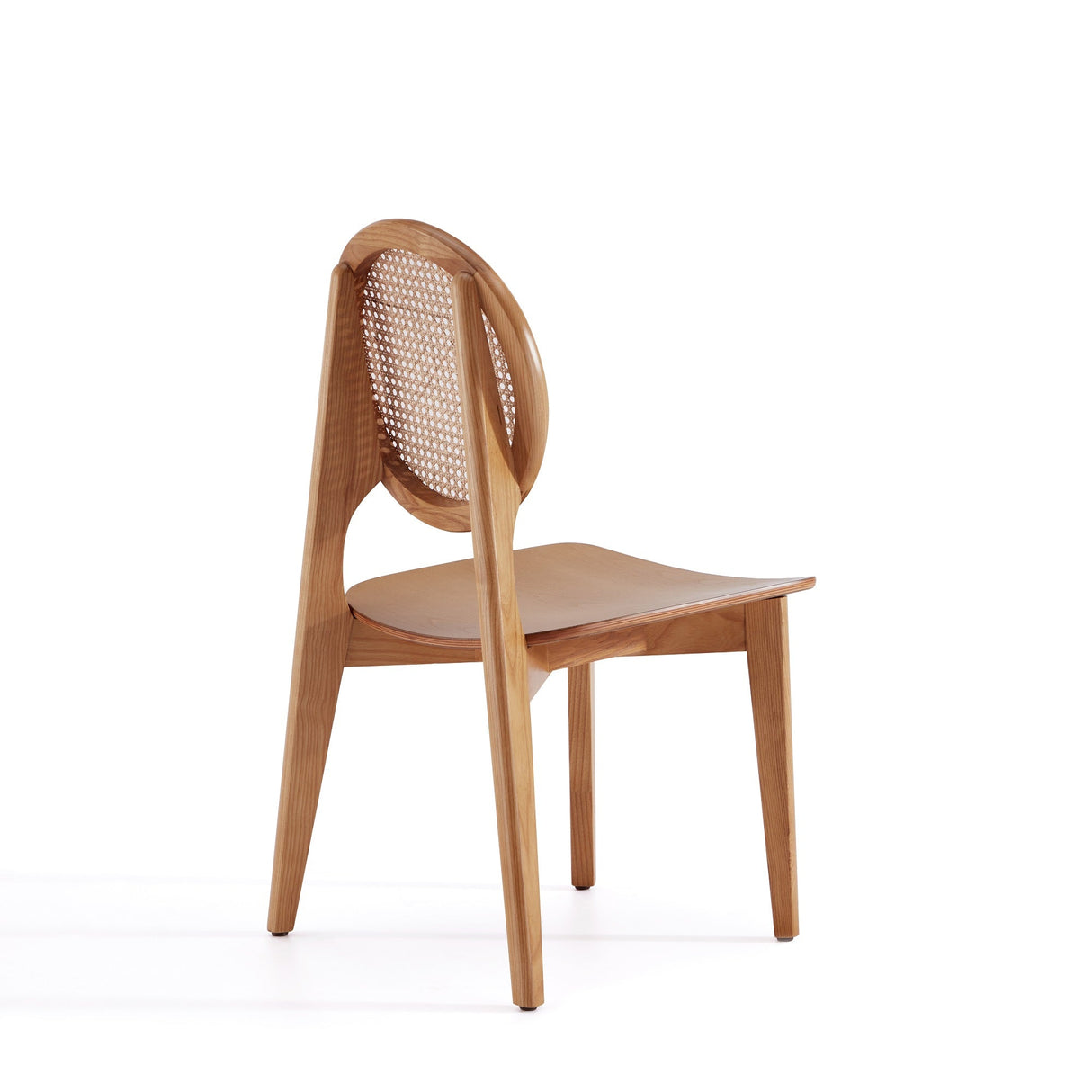 Versailles Round Dining Chair in Nature Cane (set of 2) by Manhattan Comfort at Eve Furniture