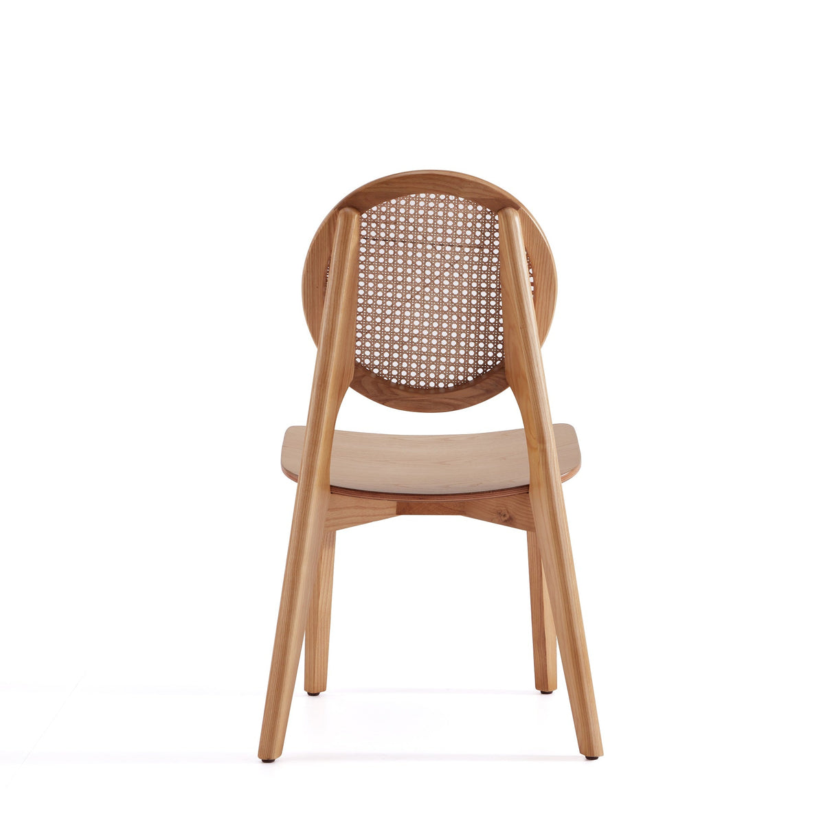 Versailles Round Dining Chair in Nature Cane (set of 2) by Manhattan Comfort at Eve Furniture