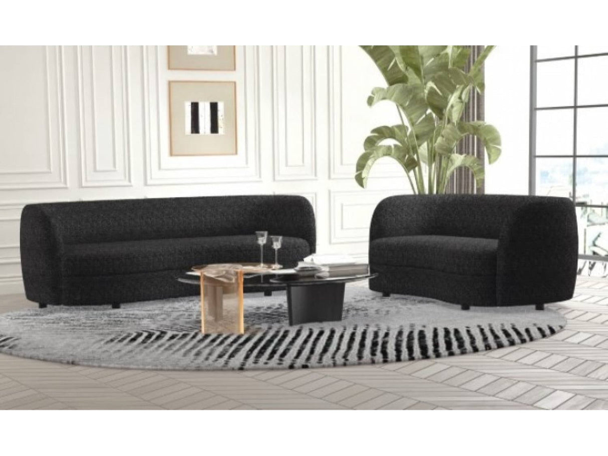 Versoix Black Sofa & Loveseat by Furniture of America at Eve Furniture
