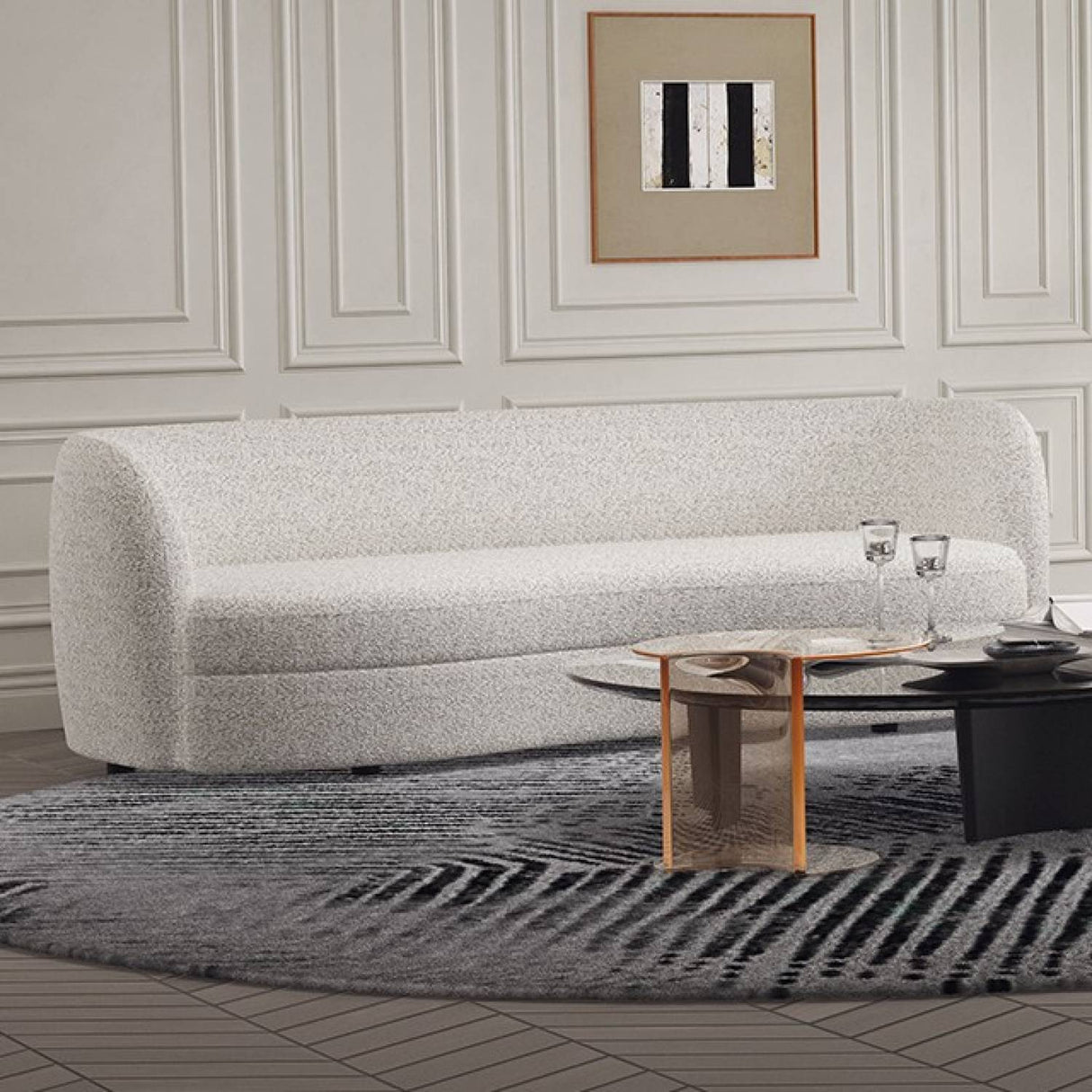 Versoix Off-White Sofa & Loveseat by Furniture of America at Eve Furniture