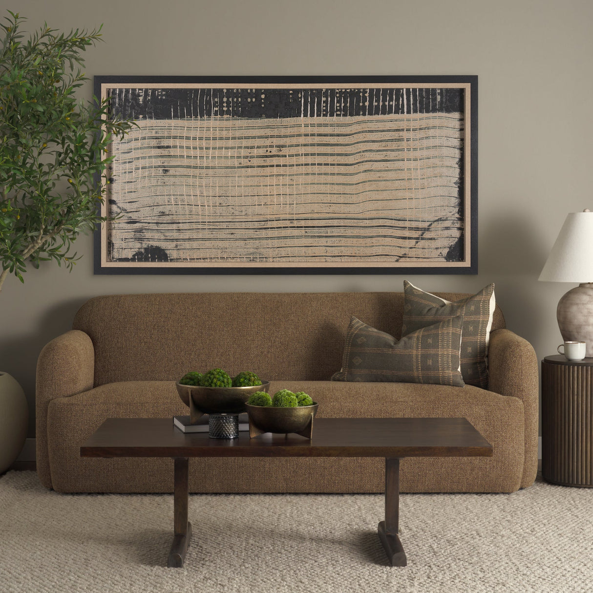 Vertical Horizons by Mercana Studio a Hand Embellished Textured Framed Art Print by Mercana at Eve Furniture
