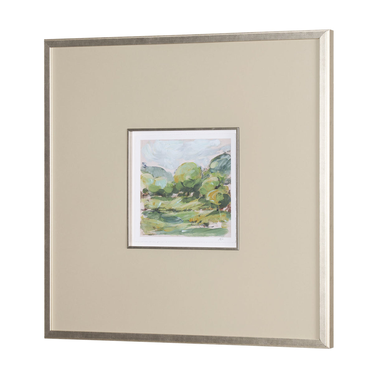 Vibrant View I by Mercana Studio a Hand Embelished Textured Framed Art Print Matted under Glass by Mercana at Eve Furniture