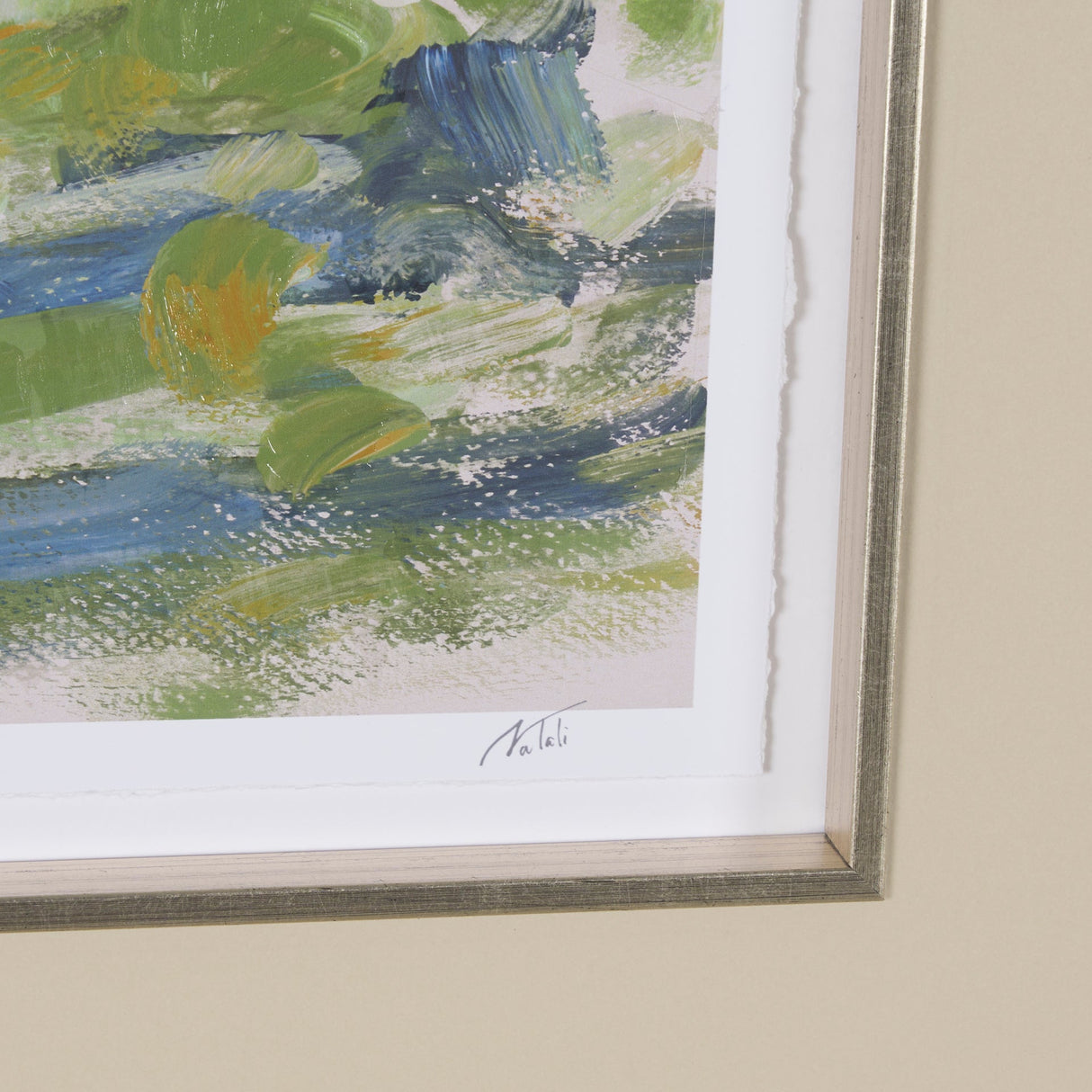 Vibrant View III by Mercana Studio a Hand Embelished Textured Framed Art Print Matted under Glass by Mercana at Eve Furniture