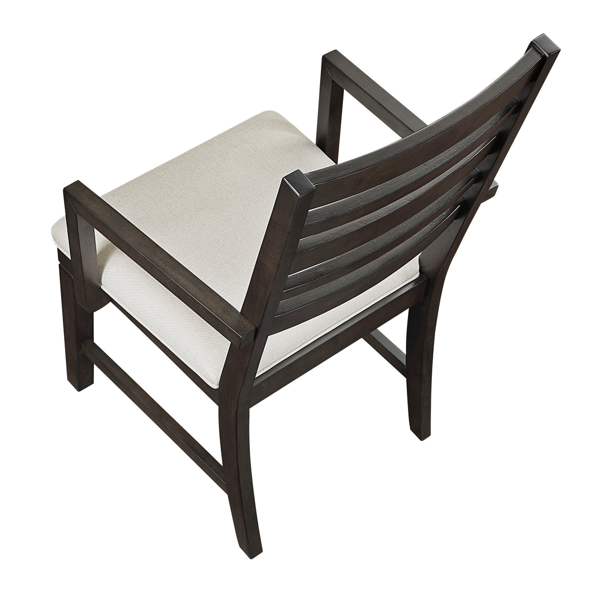 Victoria Espresso/Beige Upholstered Arm Chair, Set of 2 by Homelegance at Eve Furniture