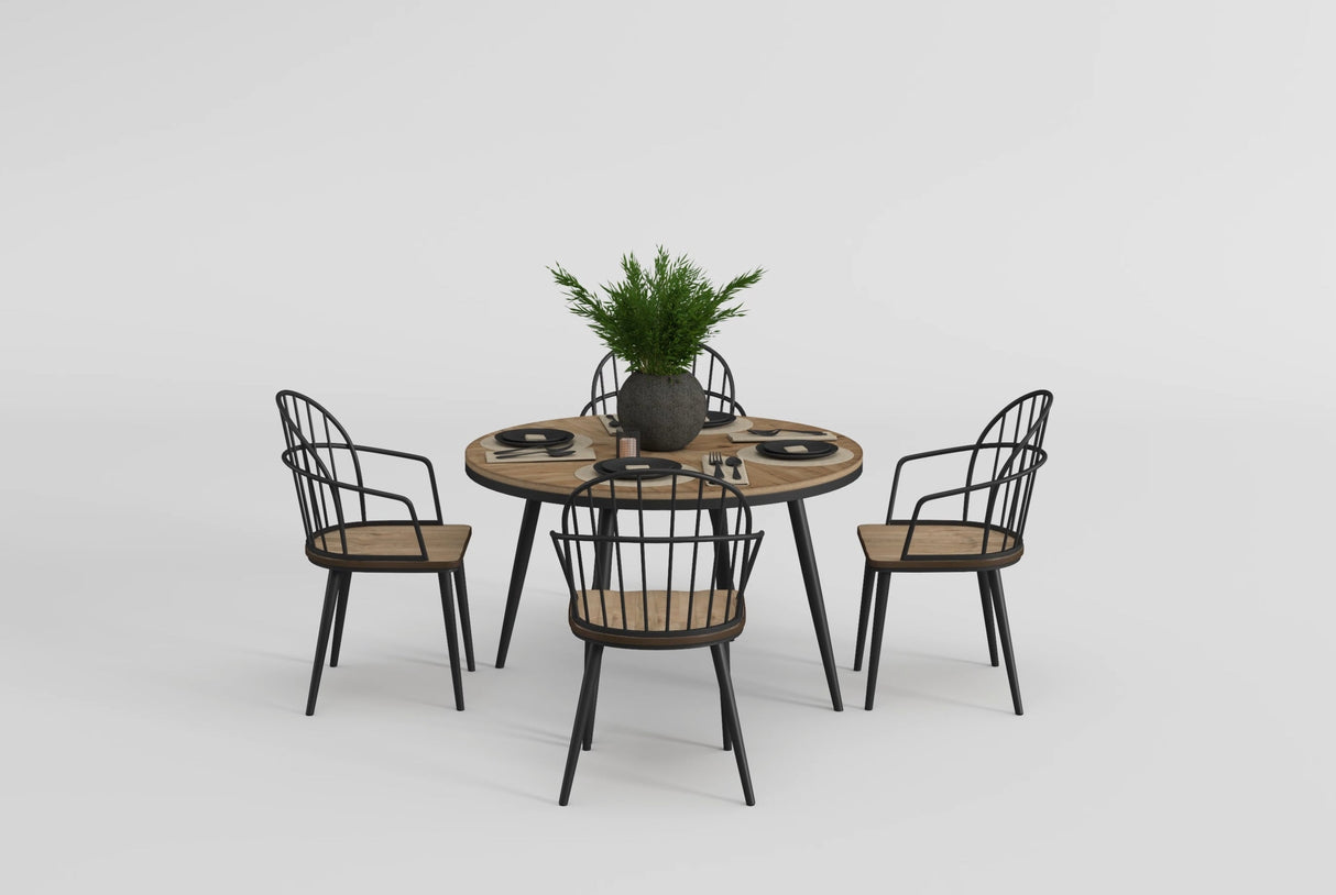 Victoria Espresso/Beige Upholstered Side Chair, Set of 2 by Homelegance at Eve Furniture